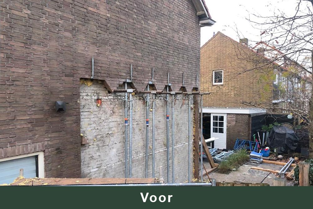 Bouwbedrijf Vrasdonk Graaf Jankade Alkmaar huis buiten aanbouw ervoor voor